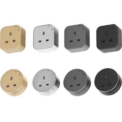 UK Standard Adapter Power track Socket electric 110-250V 10A wall mount extender wall slide outlet kitchen Bedroom Desk OAO