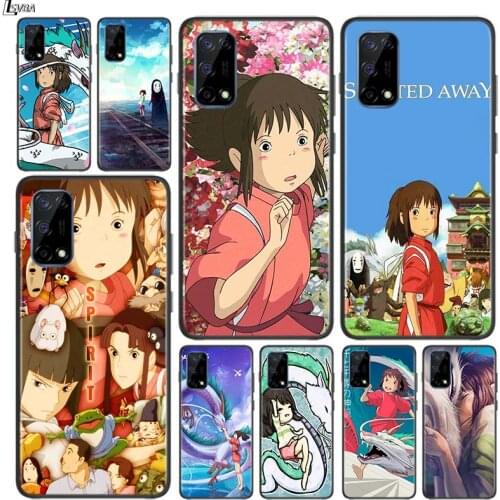 Anime Spirited Away for OPPO Realme V15 X5 X3 X50 X7 X2 C17 C11 C3 C2 7 7i 6 6S 6i 5 Narzo 20 Pro Black Phone Case