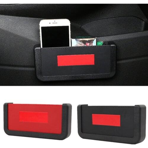 Car Seat Side Storage Box Organizer Auto Seat Back Phone Pocket Holder Small Objects Stowing Tidying Car Decoration Accessories