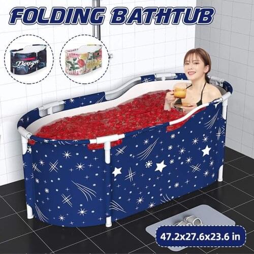 Large Bathtub Adult Bath Tub Barrel Sweat Steaming Plastic Thicken Portable Bathtub Home Sauna Insulation Folding Bath Bucket