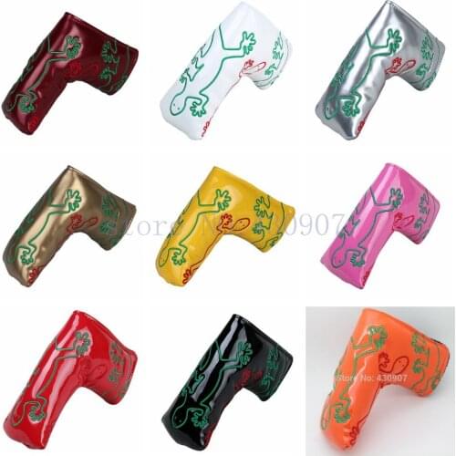 1PC High Quality Golf PU Putter Headcovers For Golf Newport Spider Putter Golf Gecko Putter Cover Magnet