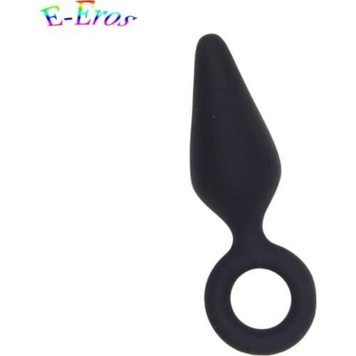 ORISSI Black Anal Toys Butt Plug 100% Silicone Anal Plug, Adult Sex Toys for Men Waterproof Erotic Anal Sex Toys for Women