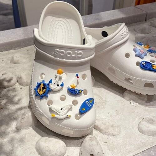 Croc Charms lovely Starfish Crab Cartoon Ocean Wind Designer Bundle Doll Shoe Buckle Decoration Croc Charms Finished Products