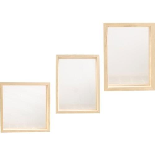Wooden Plant Specimen Photo Frame Glass Picture Frames Press Dried Leaf Display Family Picture Holder DIY Wedding Table Decor