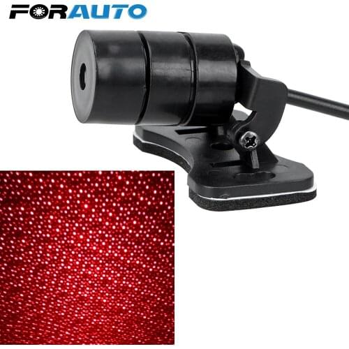 FORAUTO Car Star Lights Interior Decorative Light Car Roof Light Starry Projection Spotlight DJ Music Sound Lamp Atmosphere Lamp