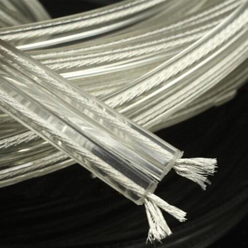 Hifi Audio 6N OFC Silver Plated Power Cable Bulk Cable for AMP DVD CD VCD silver Cable Audio Cable