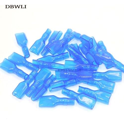 5000pcs Blue Red White Soft PVC insulating cover for 4.8 mm 4.8mm Crimp Terminal Spade Connector