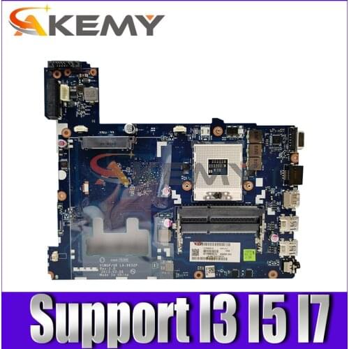 Laptop motherboard For LENOVO LA-9632P Ideapad G500 HM76 90002834 PGA989 I3 I5 I7 Support Mainboard DDR3 SLJ8E