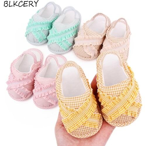 Fashion Brand Newborn Baby Shoes for Girl Sandalen Toddler Summer Shoes Infant Slippers Princess Flats 1 Year Old Boy Sandales