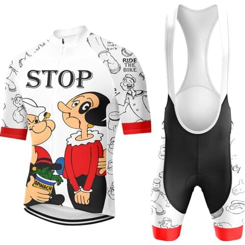 Sailor Mens Bicycle Clothes Cycling Jersey Clothing White Short Sleeve Bike Suit Cycling Shorts Mtb Shirt Bib pant Highway