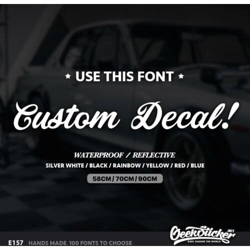 Custom Stickers Personalize Letters Auto Car Decal Accessories for Volkswagen Jetta GOLF POLO Audi A3 A4 Pegatinas Coche SEAT