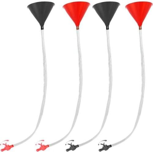 Plastic Filling Funnel Beer Funnel Wine Liquid Pipe Tube Plastic Hose for Birthday Beer Festivals Drinking Party Bar Tool