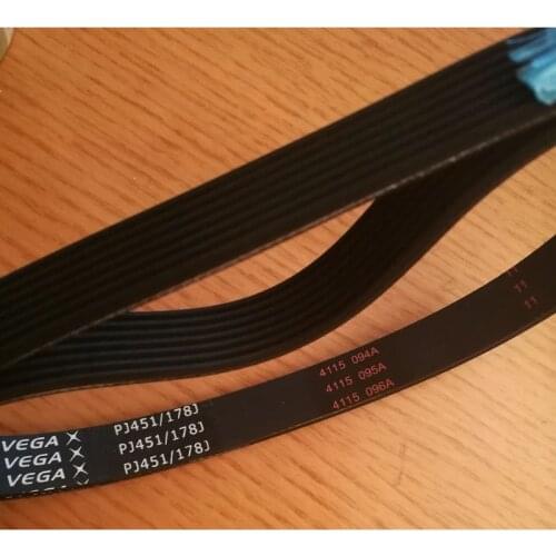 New Arrival! High Quality 2pcs PJ451/178J Poly-V belt Drive motor belt PJ451/178J belts , 7ribs
