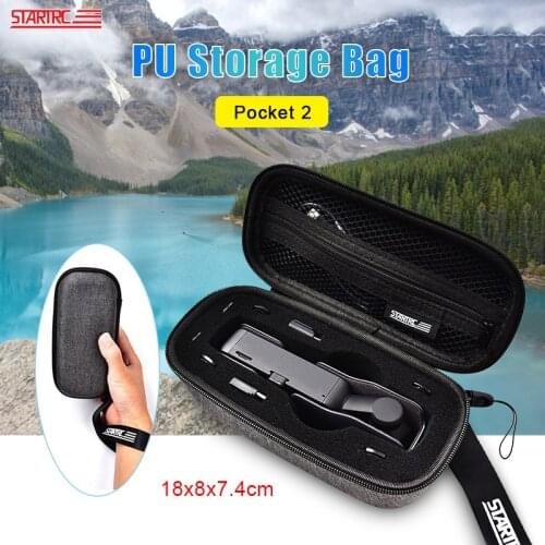 DJI Pocket 2 portable PU storage bag Storage Hard Shell Box for DJI Osmo Pocket 2 waterproof Bag Handheld Gimbal accessories