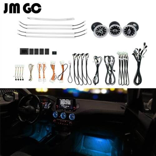LED luminous vent suitable for Nissan Sentra ambient light 64-color atmosphere light turbine air outlet original ABS installatio