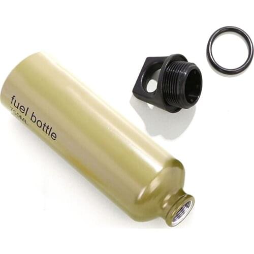 750ml Outdoor Camping Fuel Bottle Emergency Fuel Oil Replacement with Looped Seal Topper for Camping Picnic Hiking Barbecue BBQ