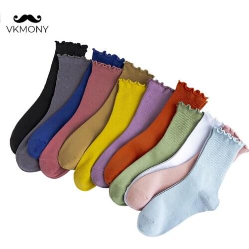 Women cotton socks Japen style loose socks colorful woman socks lovely girl socks VKMONY