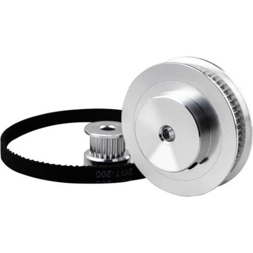 Timing Pulley GT2 60 Teeth 20 Teeth 5mm Hole Reduction 1:3 Belt Width 6mm for 3D Printer Accessories