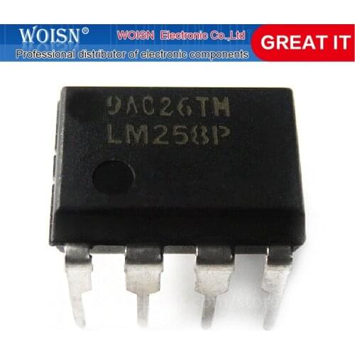 10PCS LM258P LM258 DIP8 DIP In Stock