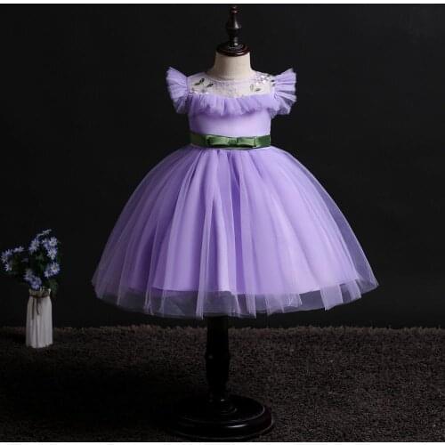 2019 Flower Child Dresses Princess and Little Girl Festival Dresses Decorated Lace Little Girl Dresses 00104