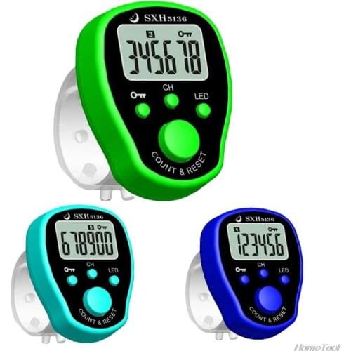 5 Channel Finger Counter LCD Electronic Digital Chanting Counters Tally Counter F03 21 Dropshipping