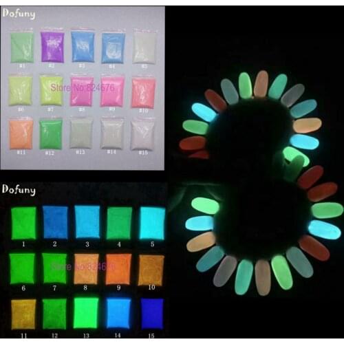 500g Mixed 5 colors Luminous Powder, Phosphor Pigment Powder, Noctilucent powder Glow in Dark Powder Dust For paint Printing