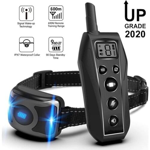 600M Wireless Electric Dog Fence Pet Containment System Waterproof Rechargeable Training Collars Signal Transmitter 1/2/3 Dogs