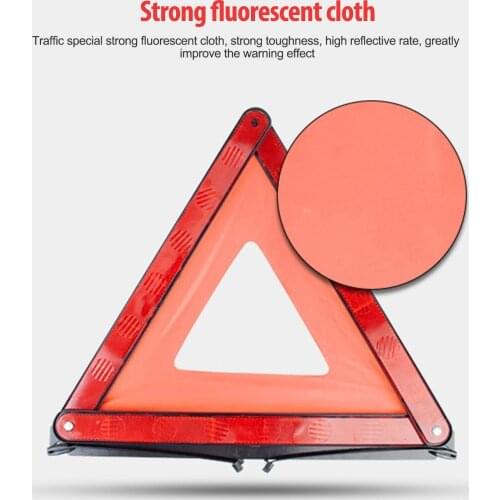 Car Vehicle Emergency Breakdown Warning Sign Tripod Triangle Warning Reflective Sign Road Safety Car Vehicle Accessories