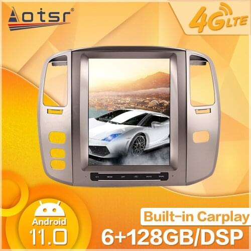 6-128G Android Multimedia Car Audio Radio Stereo Player For Lexus LX470 LX-470 2002 2003 2004 2005 2006 2007 GPS Navi Head Unit