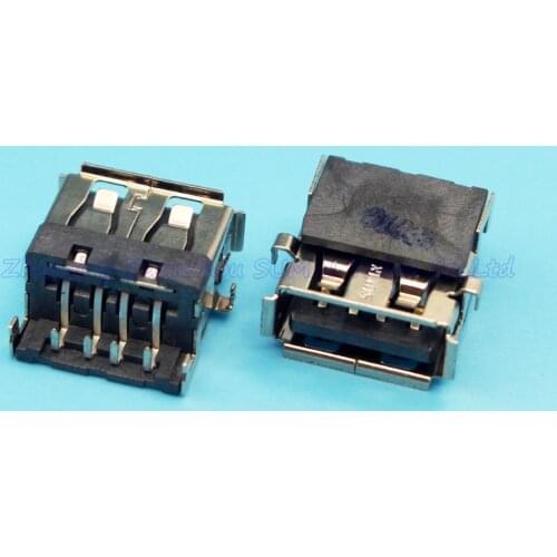 Free shipping 20pcs/lot USB female connector Jack 2.0 USB port USB Jack DIP Foot for laptop LENOVO G Y Serial