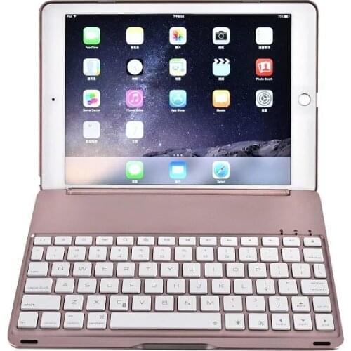 Case For IPad 9.7 2017 2018 Ipad 5 6 Air 1 2 Aluminium Alloy Bluetooth Wireless Keyboard Metal Tablet Shell with Ligth+pen