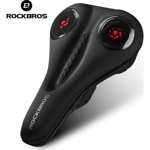 ROCKBROS Bicycle Saddle Cover MTB Road Bike Liquid Silicone Gels Saddle Mountain Bike Saddle Breathable Cycling Seat Accessories
