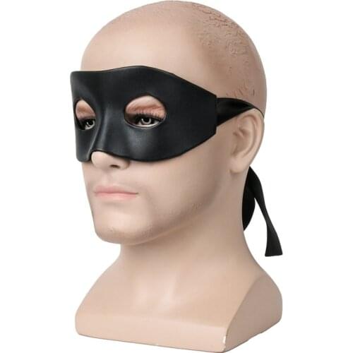 Zorro Black Half Mask with Ties Fancy Goods Masquerade Party Ball Unisex Venetian Mask Fox Cat Dancing Eye Halloween Masks