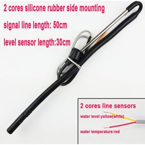 Solar energy water heater temperature water level sensor 30cm 2 cores silicone rubber side mounting tank tube probe CGQ-10