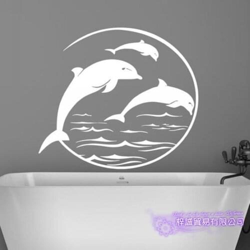 Dolphin Wall Sticker Decal Posters Vinyl Wall Art Decals Decal Decor Mural Wild Animal Sticker Dolphin Car Sticker