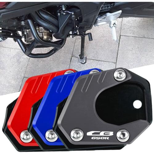 FOR HONDA CB650R Neo Sports Cafe 2019 2020 2021 Motorcycle CB650R Side Stand Foot Extension Enlarger Plate Pad Support Kickstand