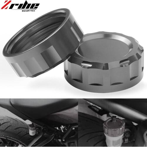 FOR Cylinder Reservoir Cover CNC billet Aluminum Rear Brake Fluid Reservoir Cap Cover FOR Z1000 Z 1000 10-14 Z1000SX Z 1000SX 11