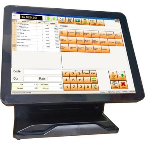 Nice Point of sales professional pos all in one LED LCD screen pos system for supermarket
