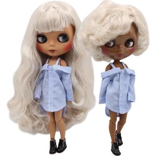 ICY DBS Blyth doll 1/6 bjd blonde white hair 30cm doll custom doll DIY toy