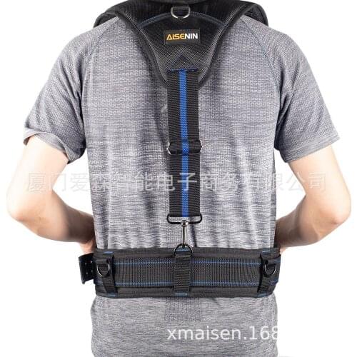 Multifunctional hangable breathable waist pad to lighten the load tool kit belt work belt