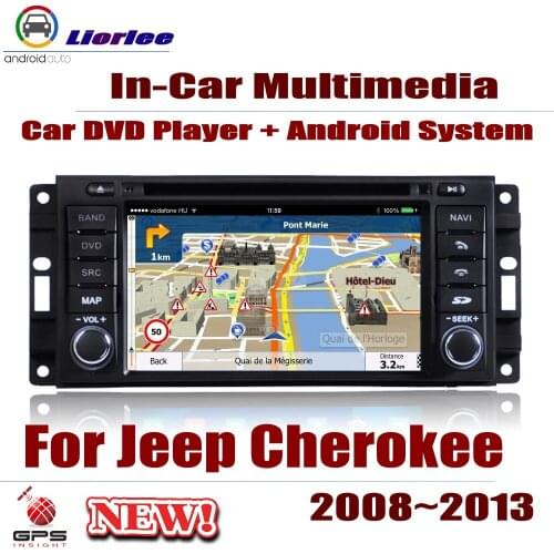 Car Android Multimedia Player For Jeep Cherokee / For Chrysler Group LLC 2008~2014 DVD Radio Stereo IPS Screen Navigation Media