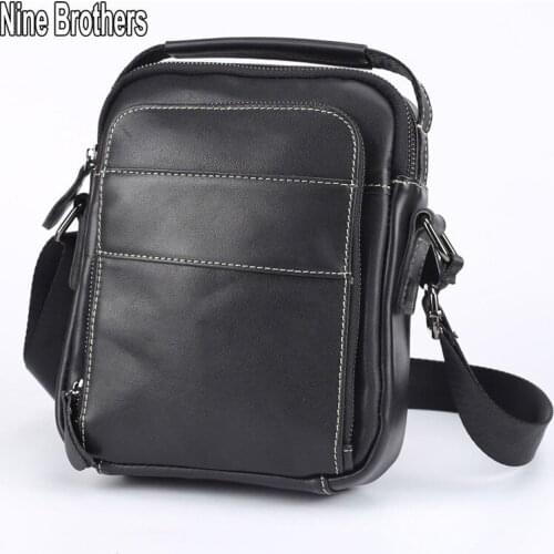 2021 Fashion Deisgn Cowhide Shoulder Bag Male Vintage Mens Leather Handbags Wholesale Price School Boys Bag Leather Natural