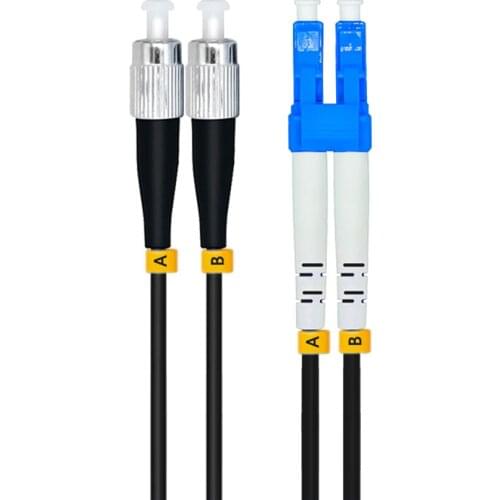 98.4FT Outdoor Armored 30Meters FC-LC Duplex 9/125 OS1 Single-mode Fiber Optic Cable Patch Cord Jumper FC to LC FC/PC-LC/PC