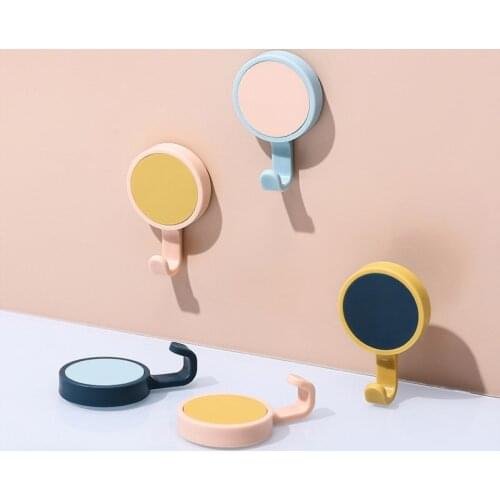 INS Nordic Wall Hooks Round Rotating Hook Baby Clothes Hanger Porch Bag Hat Coat Rack Kitchen Towel Holder Minimalist Home Decor