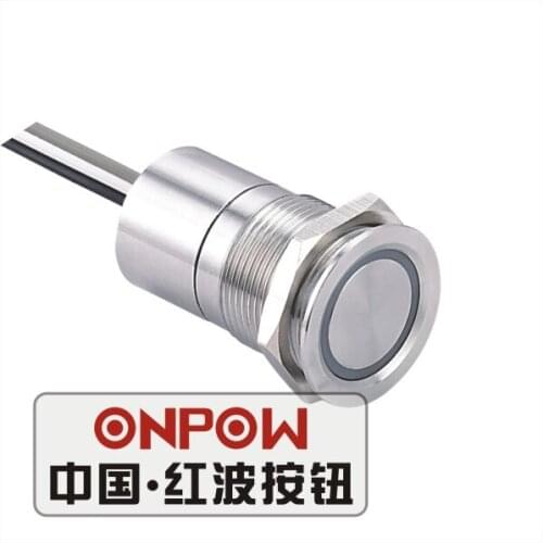ONPOW 19mm Stainless steel 1NO momentary non-illuminated Touch switch capacitive switch TS19B-10/Y/SS