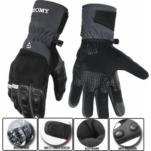 Men Motorcycle Gloves Winter Windproof Waterproof Guantes Moto Motorbike Riding Gloves Touch Screen Moto Motocross Gloves