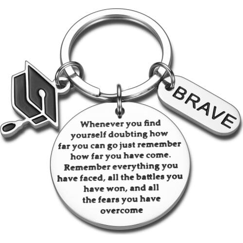 Encouragement Keychain Gifts for Daughter Son From Dad Mom To Adult Daughter Sweet Gifts for Girl Graduation Birthday Gifts