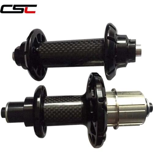 Powerway R51 3K Glossy UD Matte Carbon Straight Pull Road Bike Hubs 20/24 front 20H rear 24H 2:1 high flange Bicycle Hubset