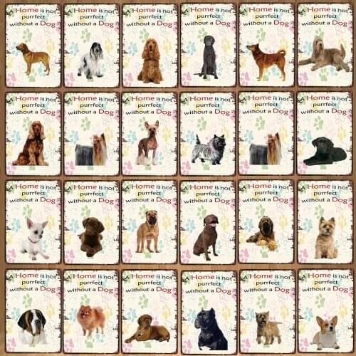 Warning Beware Attack Cat Watch Dog on Duty Pet Metal Plate Wall Pub Restaurant Home Art Decor Iron Poster Cuadros DC-5460A