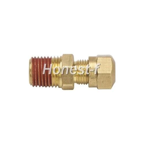 LTWFITTING DOT Air Brake Male Connector, 3/8" OD x 3/8" Male NPT Compression Fitting